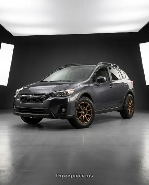 2020 Subaru Crosstrek with Spec-1 SP-67 5x100/5x114.3 17x7 +42 Gloss Bronze wheels