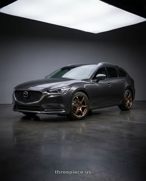 2019 Mazda 6 with Advan Racing RG-4 5x114.3 18x8.5 +50 RACING COPPER BRONZE wheels