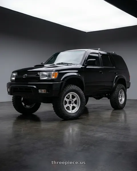 2001 Toyota 4Runner with Volk Racing TE37XT M-SPEC 6x139.7 17x8.5+15 Diamond Silver wheels
