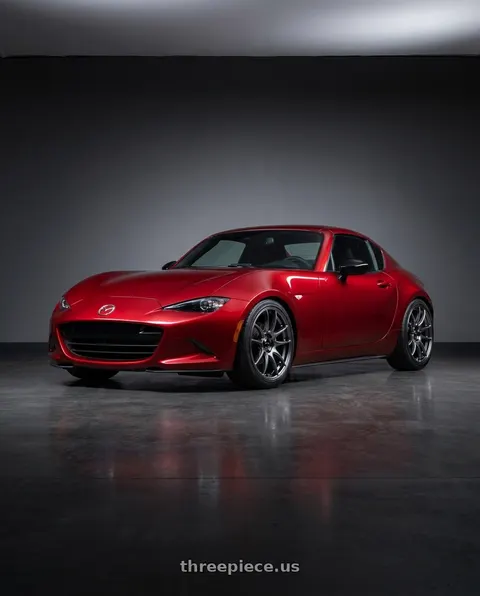 2024 Mazda MX-5 Miata Sport with Vors TR4 4x100/4x114.3 17x8  +35 Hyper Black wheels