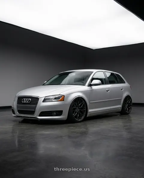 2009 Audi A3 with MRR Forged FG-X 5x120 19x8.5  +38 Carbon Flash fit Corvette C8 ( rear: FG-X20A152048R-CF ) wheels