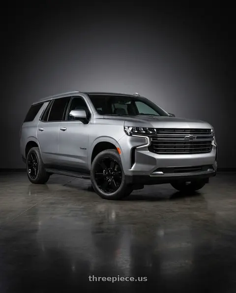 2024 Chevrolet Tahoe with OE Wheels CV41B 6x139.7 22x9+24 Gloss Black wheels