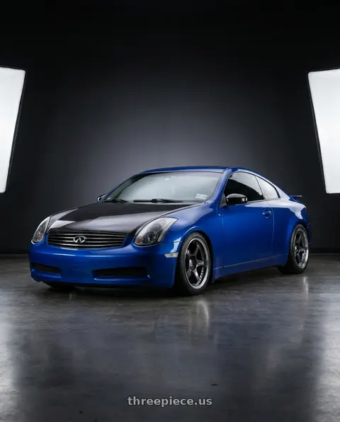 2003 INFINITI G35 with Advan Racing GT BEYOND 5x114.3 18x10.0 +25 RACING TITANIUM BLACK wheels