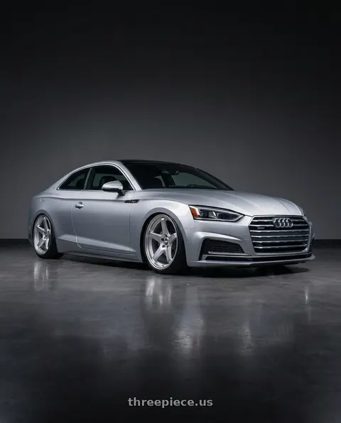 2018 Audi A5 Quattro with ESR Wheels APX5C 5x112 19x8.5 +30 Hyper Silver wheels