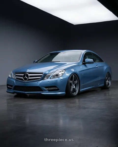 2014 Mercedes-Benz E-Class Coupe C207 with Gram Lights 57CR 5x112 19x10.5+22 Gunblue II wheels