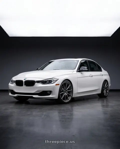 2014 BMW 320i with Rosenstein Wheels DELTA 5x114.3 18x9.5 +38 Matte Gunmetal wheels