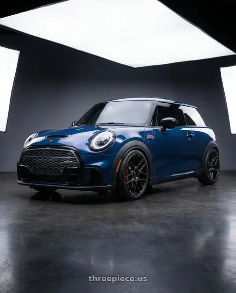 2019 Mini jcw with KATANA RACING KR04 5x112/5x114.3 18x8 +40 Matte Black wheels