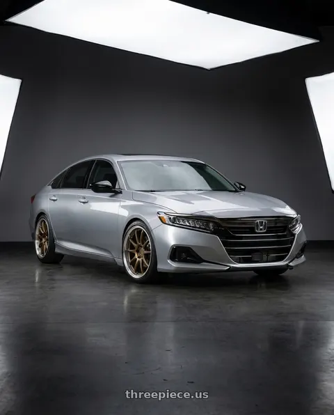 2021 Honda Accord EX-L with Aodhan DS02 5x114.3 18x9.5+30 Bronze w/Machined Lip wheels