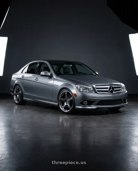 2008 Mercedes-Benz C300 with Advan Racing GT BEYOND 4x100 17x7.5 +38 MACHINING & HYPER PLATINUM BLACK wheels