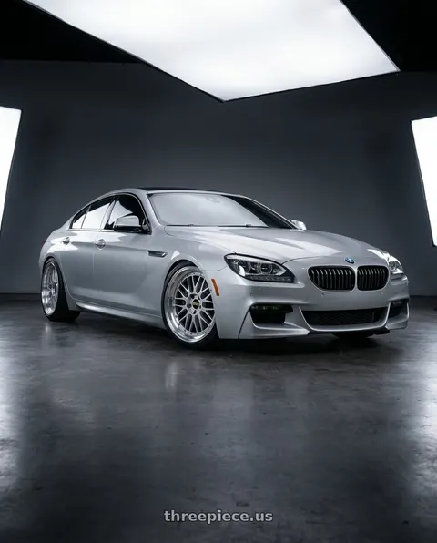 2014 BMW 650i with BBS LM 5x120 20x9.5 +37 Diamond Silver Center Diamond Cut Lip wheels