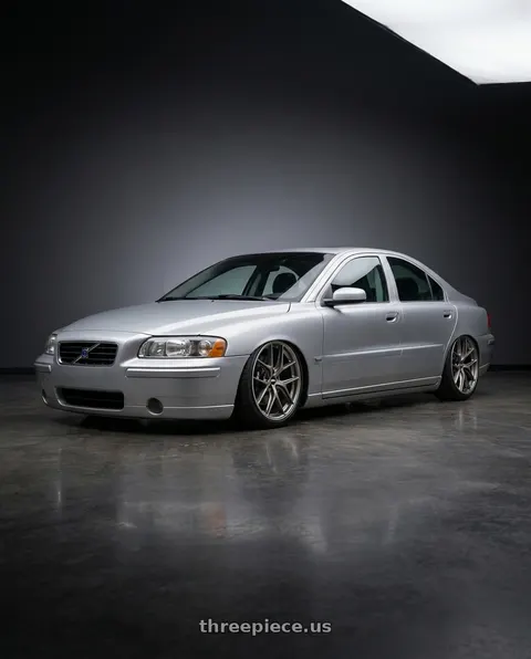 2002 Volvo S60 2.4T with BBS CC-R 5x112 19x8.0+27 Satin Platinum wheels