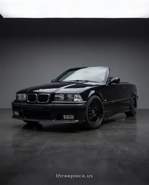 1998 BMW M3 with ESR Wheels SR SERIES SR01 5x120 17x8.5 +30 Gloss Black wheels