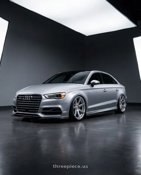 2015 Audi A3 Quattro with Rohana RC7 5x112 19x8.5+35 Machine Silver wheels