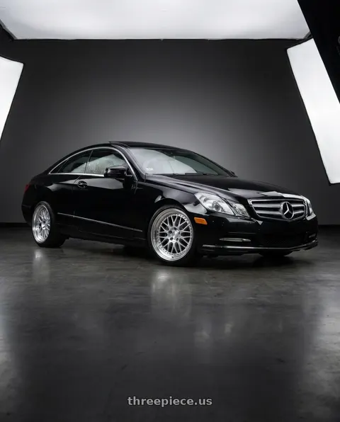 2013 Mercedes-Benz E350 4Matic with ESR Wheels SR SERIES SR01 5x112 18x8.5 +30 Hyper Silver wheels
