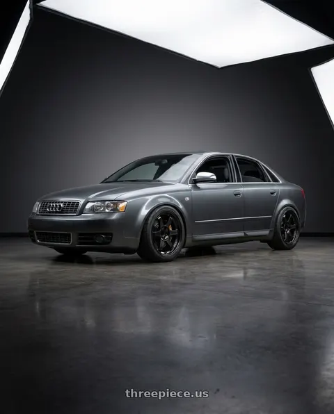 2005 Audi S4 with Volk Racing TE37SL 5x114.3 19x10.5+12 Pressed Double Black wheels