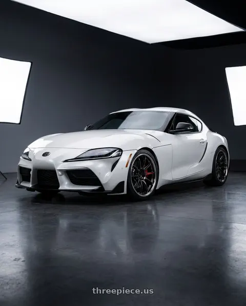 2025 Toyota GR Supra with Work Zr10 2P 5x112 20x10.5 +38 Glim Black wheels