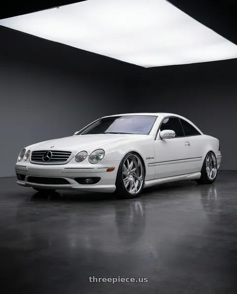 2006 Mercedes-Benz CL65 AMG with Amani Conrad 5X127 26x10 +5 Brush center Chrome lip wheels