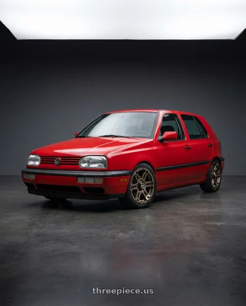 1993 Volkswagen Golf with Enkei Commander 5x127 18x8.5+20 Bronze wheels