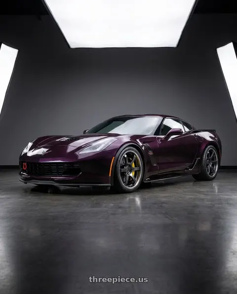 2019 Chevrolet Corvette Grand Sport with Ssr Reiner Type 6S 5x120 20X11 45 Super Low Disk Prism Dark Gunmetal wheels