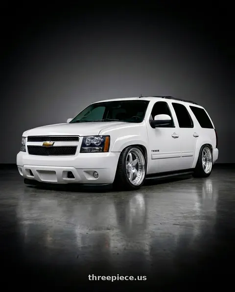 2011 Chevrolet Tahoe with CCW LM5T 6x139.7 20x10 +22 Polished wheels