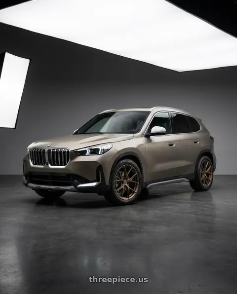 2023 BMW iX with MRR FS6 5x112 21x9  +35 Matte Bronze wheels