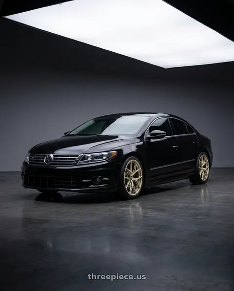 2013 Volkswagen CC R-Line with BBS FI-R Evo 5x112 19x9.5+15 White Gold wheels