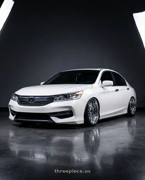 2016 Honda Accord EX-L with Cavallo CLV-46 5x114.3/5x120 20x8.5 +35 Nano Chrome wheels