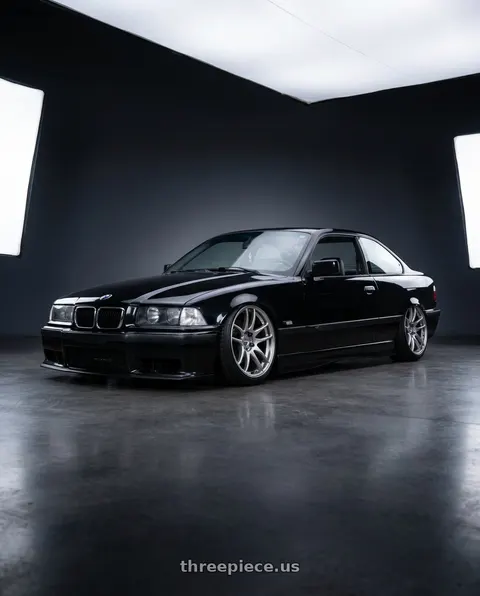 1995 BMW 325is with Work Emotion Cr Kiwami 5x120 17x9 +17 Gt Silver wheels