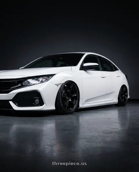 2019 Honda Civic with Advan RGII 5x114.3 19x10+35 Gloss Black wheels