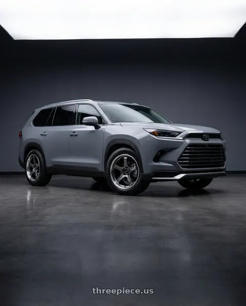 2026 Toyota Grand Highlander with Advan Racing GT BEYOND 5x120 18x10.5 +34 MACHINING & HYPER PLATINUM BLACK wheels