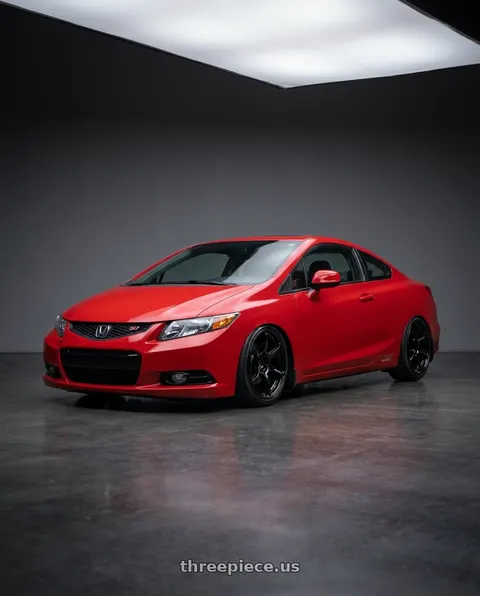 2011 Honda Civic Si with Advan RGIII 5x114.3 18x8.0+37 Gloss Black wheels