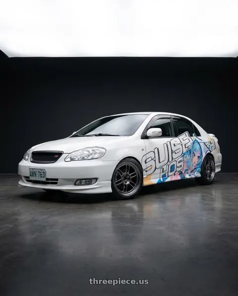 2003 Toyota Corolla with Enkei RPF1 5x100 16x7+35 SBC wheels