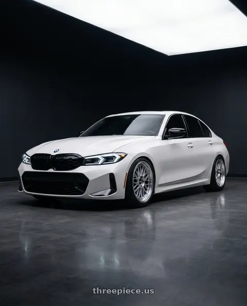 2023 BMW M340i with BBS LM 5x112 19x8.5+32 Diamond Silver wheels
