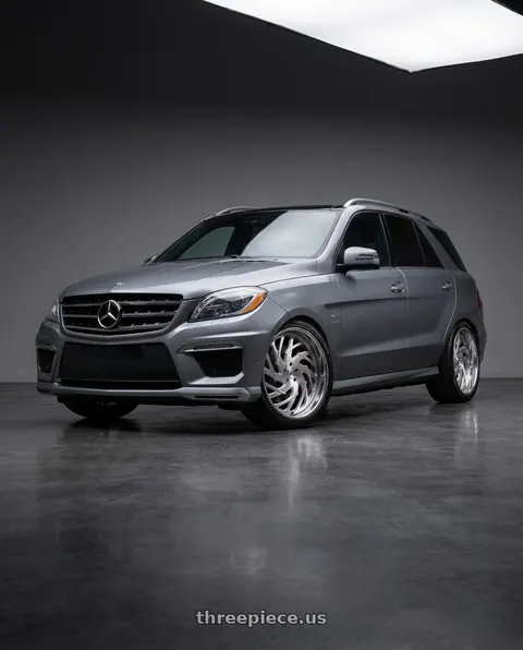 2012 Mercedes-Benz ML550 with Asanti Forged AF864 5X127 26X10 +5 BRUSHED wheels