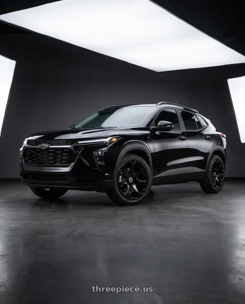 2026 Chevrolet Trax with HERITAGE WHEEL KOKORO MONOC 5x115 17x8 +25 BLACK wheels