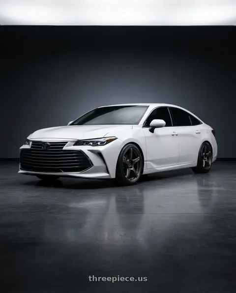 2022 Toyota Avalon XLE with Work Emotion T5r 5x114.3 19x8.5 +35 Matte Graphite wheels