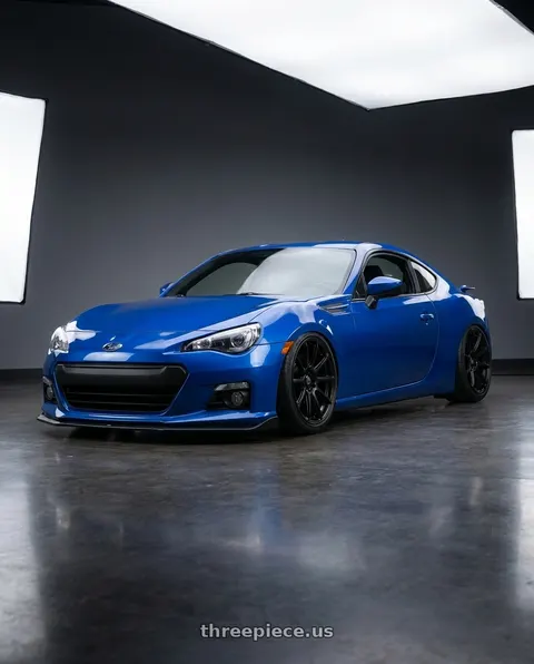 2017 Subaru BRZ with Konig Control 5x100/5x114.3 17x7+45 Matte Black wheels