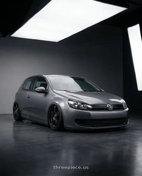 2013 Volkswagen GTI with fifteen52 CHICANE 5x112 / 5x120 18x8.5 +35 ASPHALT BLACK (SATIN BLACK) wheels