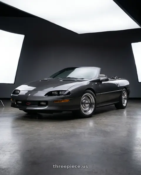 1994 Chevrolet Camaro with Vision American-Muscle 55 Rally 5x120.65 15x4+0 Silver wheels