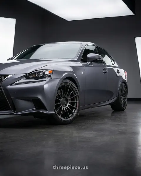 2017 Lexus IS with Enkei RS05-RR 5x114.3 18x9+35 Matte Gunmetal wheels