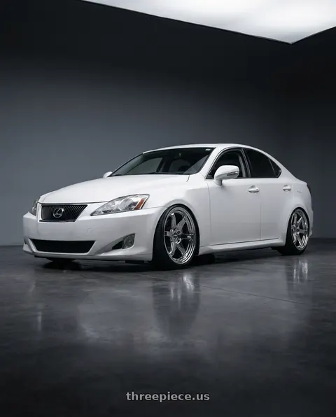 2010 Lexus IS250 with ESR Wheels APX6 5x114.3 18x9.5 +35 Vacuum Chrome wheels