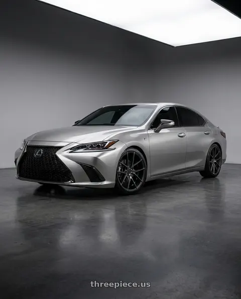 2020 Lexus ES350 F Sport with Niche 1PC M130 TARGA 5X114.3 20X8.5 +42 MATTE BLACK DOUBLE DARK TINT wheels