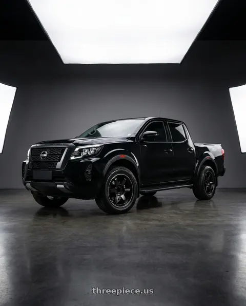2022 Nissan Navara with Volk Racing TE37 ULTRA LARGE PCD 6x139.7 20x9.5+0 Gloss Black wheels