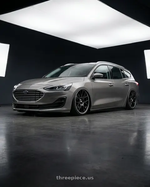 2023 Ford focus wagon with BBS CH-R 5x130 19x8.5 +51 Satin Black Polished Rim Protector wheels