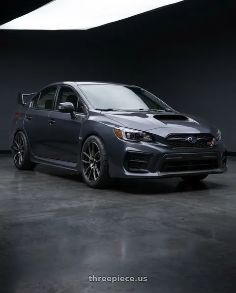 2021 Subaru WRX STI with WedsSport SA-99R 5x114.3 18x9.5+45 Face R / Weds Black Clear wheels