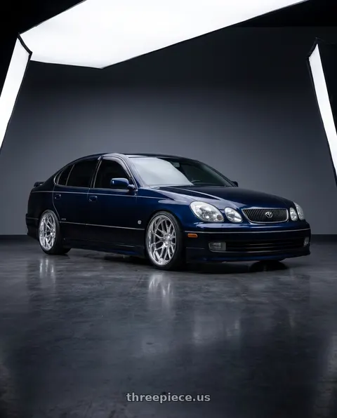 1997 Toyota aristo v300 with Axe AF6 Forged 8x165 24X14 -76 FULLY POLISHED wheels