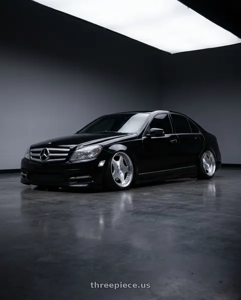 2012 Mercedes-Benz C300 with Leon Hardiritt Bugel Reverse Rim 5x100 5x108 5x112 5x114.3 5x120 5x120.65 18x9.5 ET40 Low Disk Inset wheels