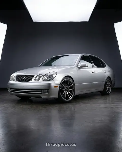2001 Lexus GS300 with Vors TR4 5x114.3 19x9.5  +35 Hyper Black wheels