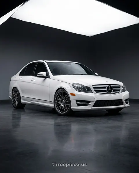 2014 Mercedes-Benz C250 with Rohana RC7 5x112 20x10+50 Matte Graphite wheels