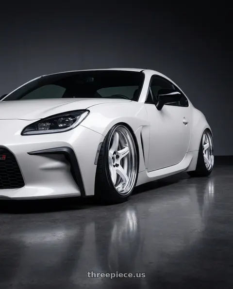 2025 Toyota GR86 Premium with Work T5R 2P 5x100 19x8.0 +38 WHITE wheels